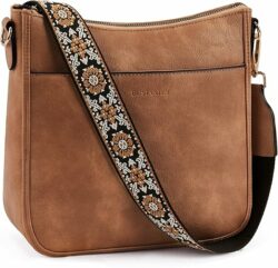 Women's Vegan Leather Crossbody Hobo Handbag