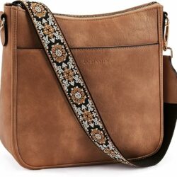 Women's Vegan Leather Crossbody Hobo Handbag