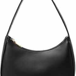 Women's Cute Hobo Shoulder Bag, Mini Tote Purse with Zipper