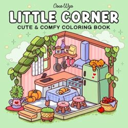 Adult & Teen Coloring Book: Cute Hygge Spaces