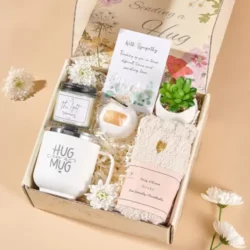 Condolence gifts, sympathy baskets for loss of loved ones. Bereavement gifts for Dad, Mom, husband, sister, friend. Grief gifts, sorry for your loss.